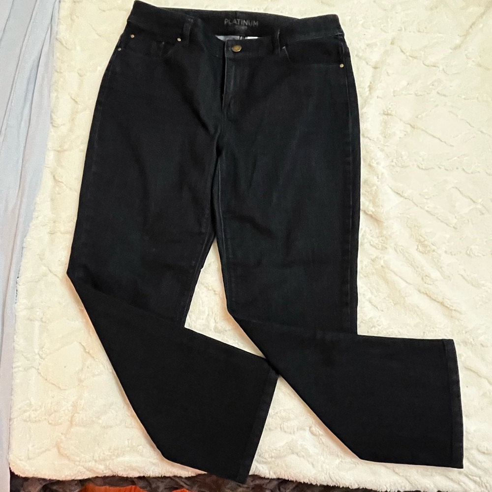 Ladies Chicos dark denim jeans - size 1.5